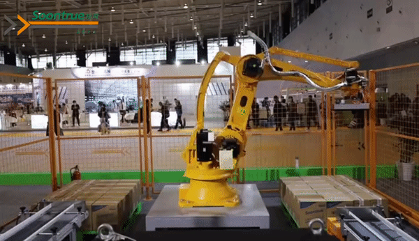 The Smart Robot Boxing And Stacking Production Line